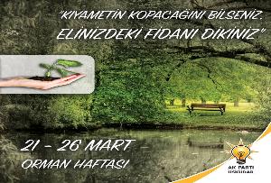 "ORMANLARIMIZ GELECEĞE BIRAKACAĞIMIZ EN ÖNEMLİ MİRASTIR!"