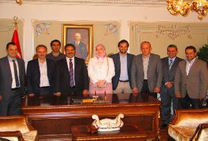 Yeni atanan Kaymakamımıza "hoş geldin" ziyaretinde bulunduk.